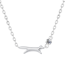 Load image into Gallery viewer, Round studded fox necklace
