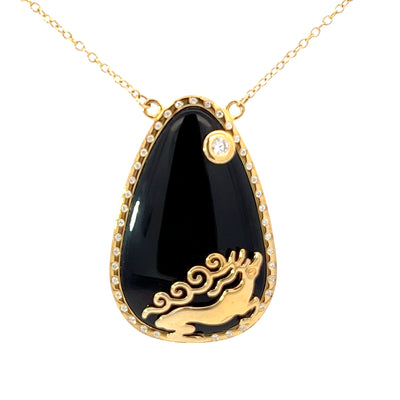 Гоо Марал шар алтан бүрмэл том зүүлт